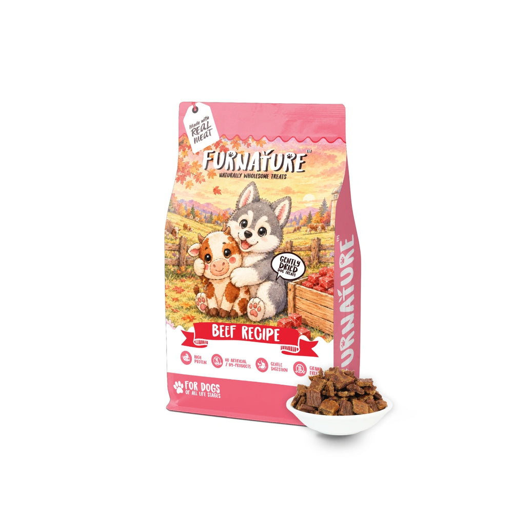 Furnature Natural Wholesome Gently Dried Beef Recipe Dog Treats 200g