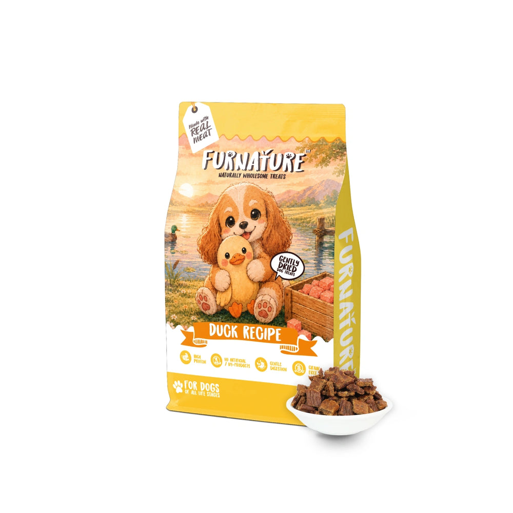 Furnature Natural Wholesome Gently Dried Duck Recipe Dog Treats 200g