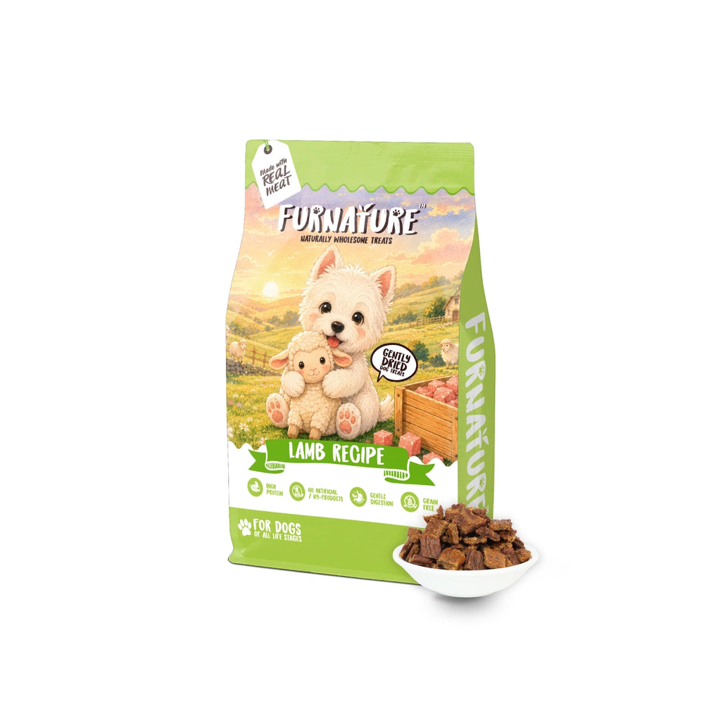 Furnature Natural Wholesome Gently Dried Lamb Recipe Dog Treats 200g