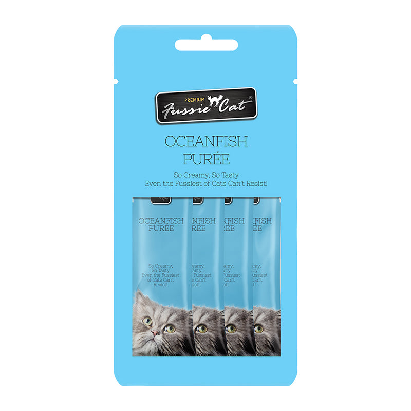 Fussie Cat Grain Free Treats Oceanfish Puree 56g