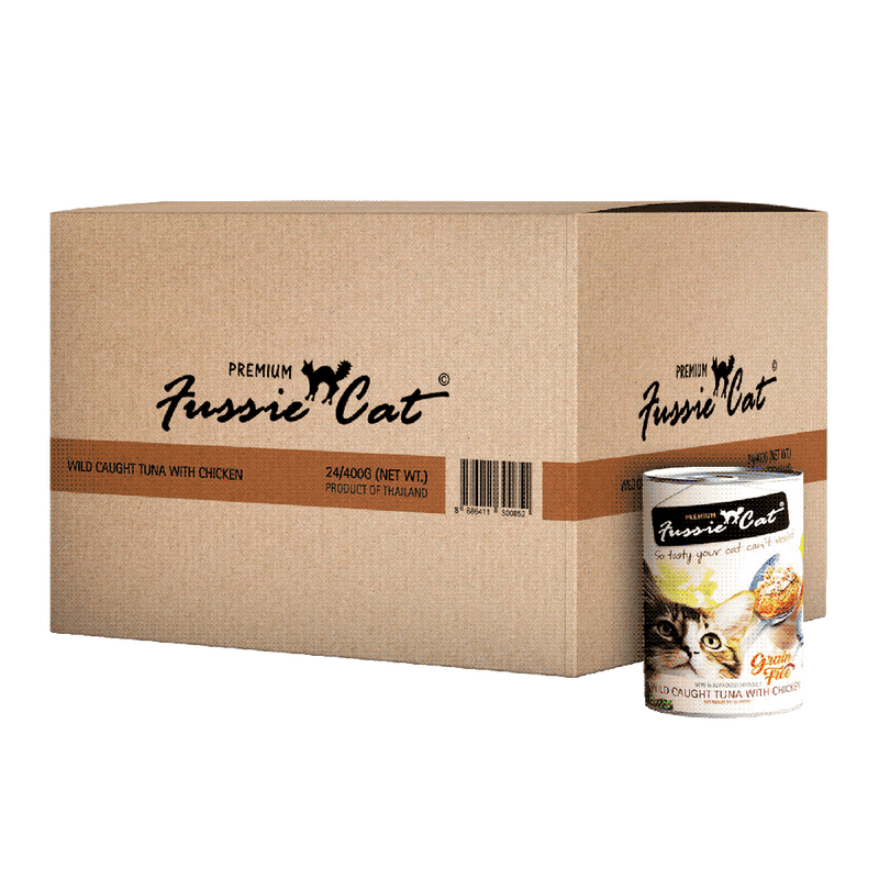 Fussie Cat Wild Caught Tuna with Chicken 400g