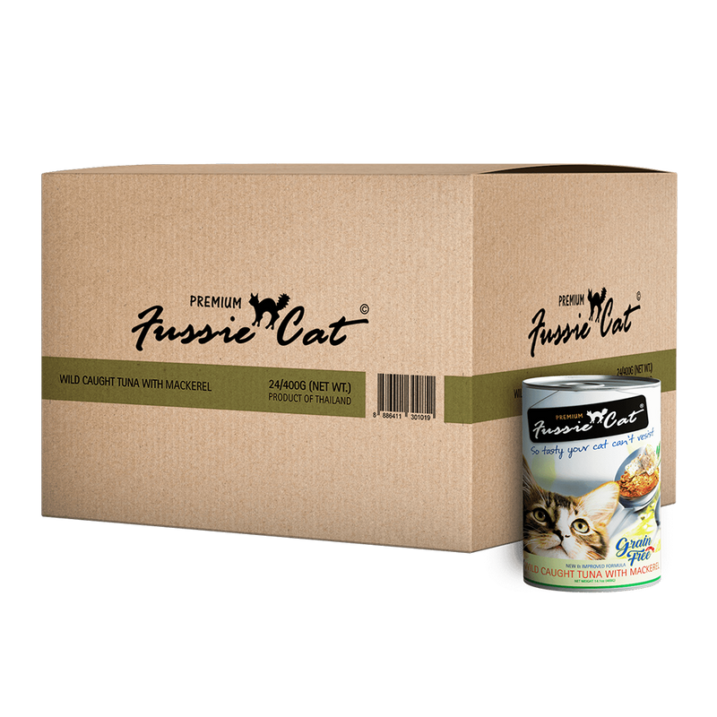 Fussie Cat Wild Caught Tuna with Mackerel 400g