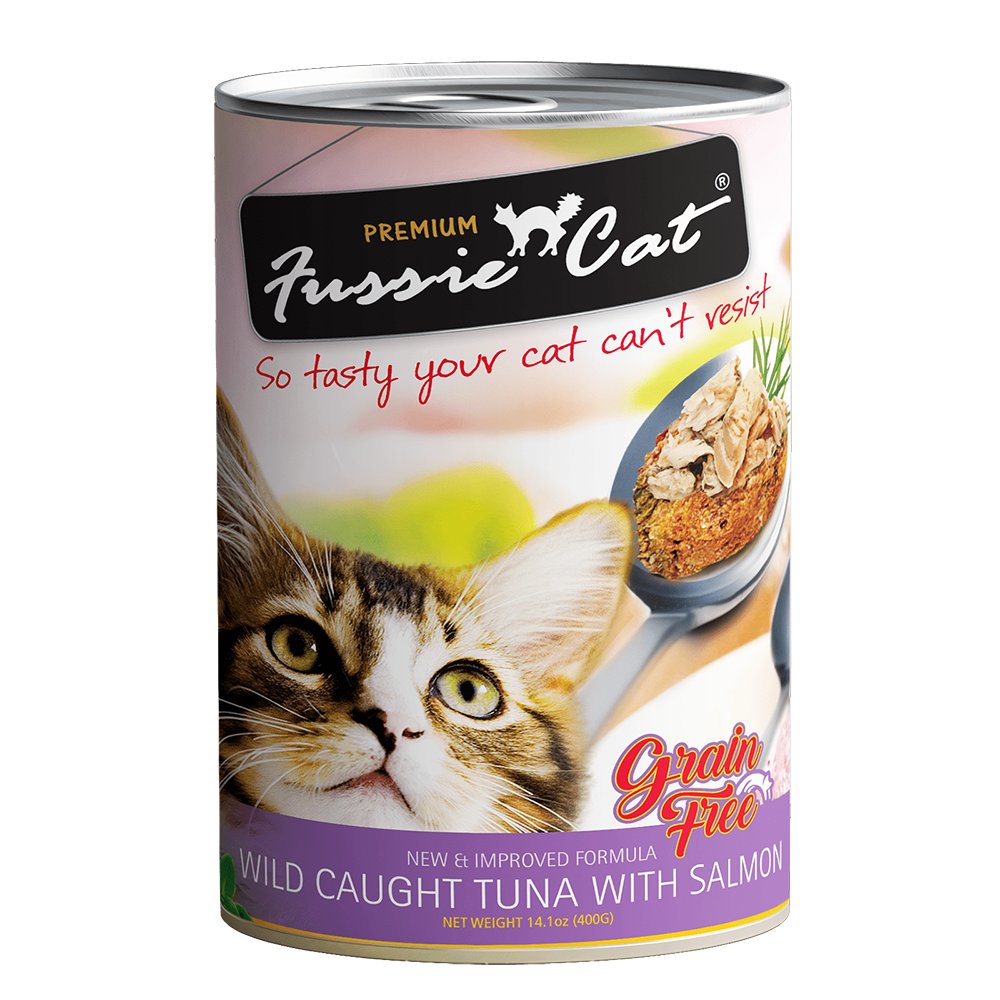 Fussie Cat Wild Caught Tuna with Salmon 400g