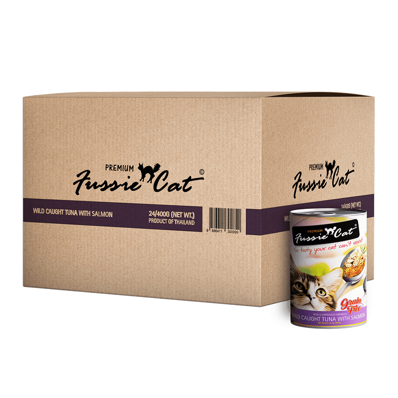 Fussie Cat Wild Caught Tuna with Salmon 400g