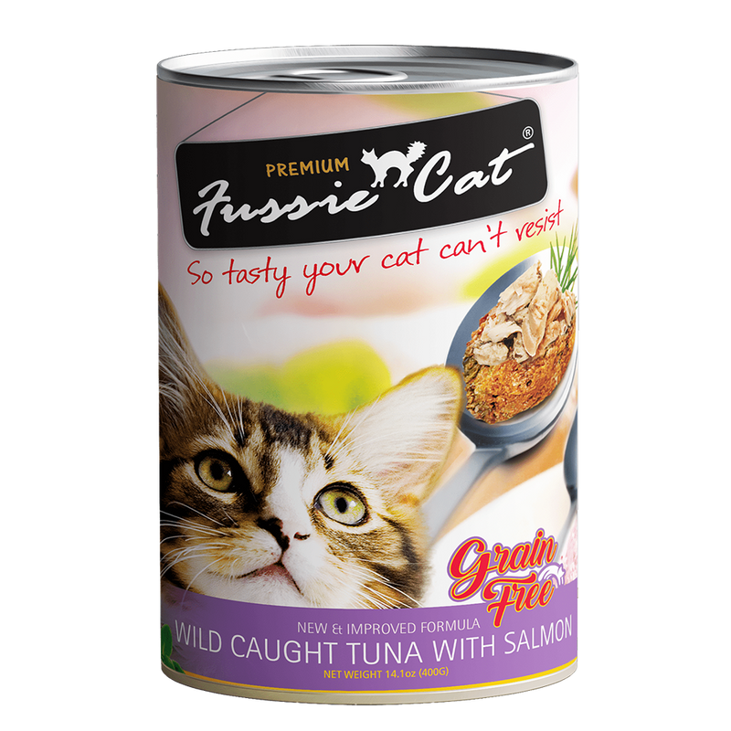 Fussie Cat Wild Caught Tuna with Salmon 400g