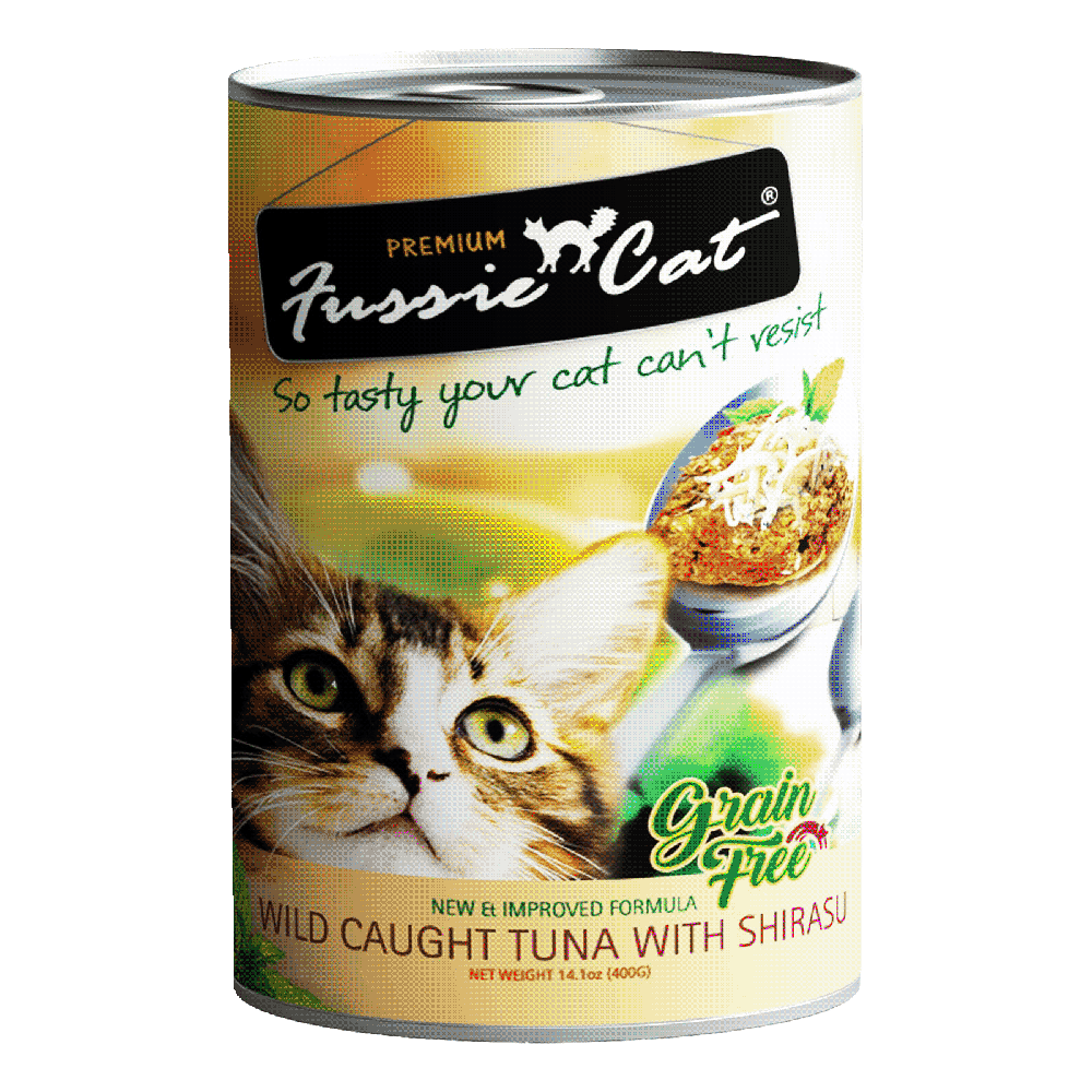 Fussie Cat Wild Caught Tuna with Shirasu 400g