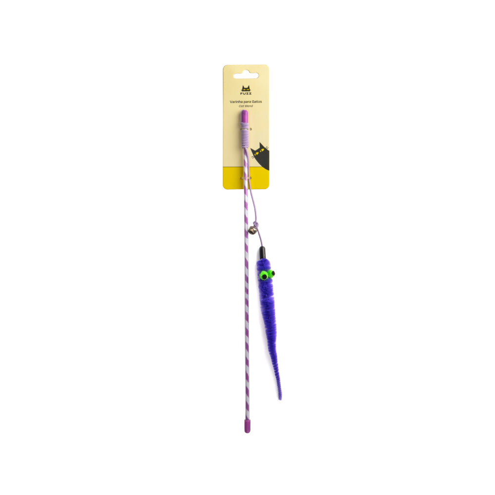 Fuzz Cat Toy Crazy Worm Wand