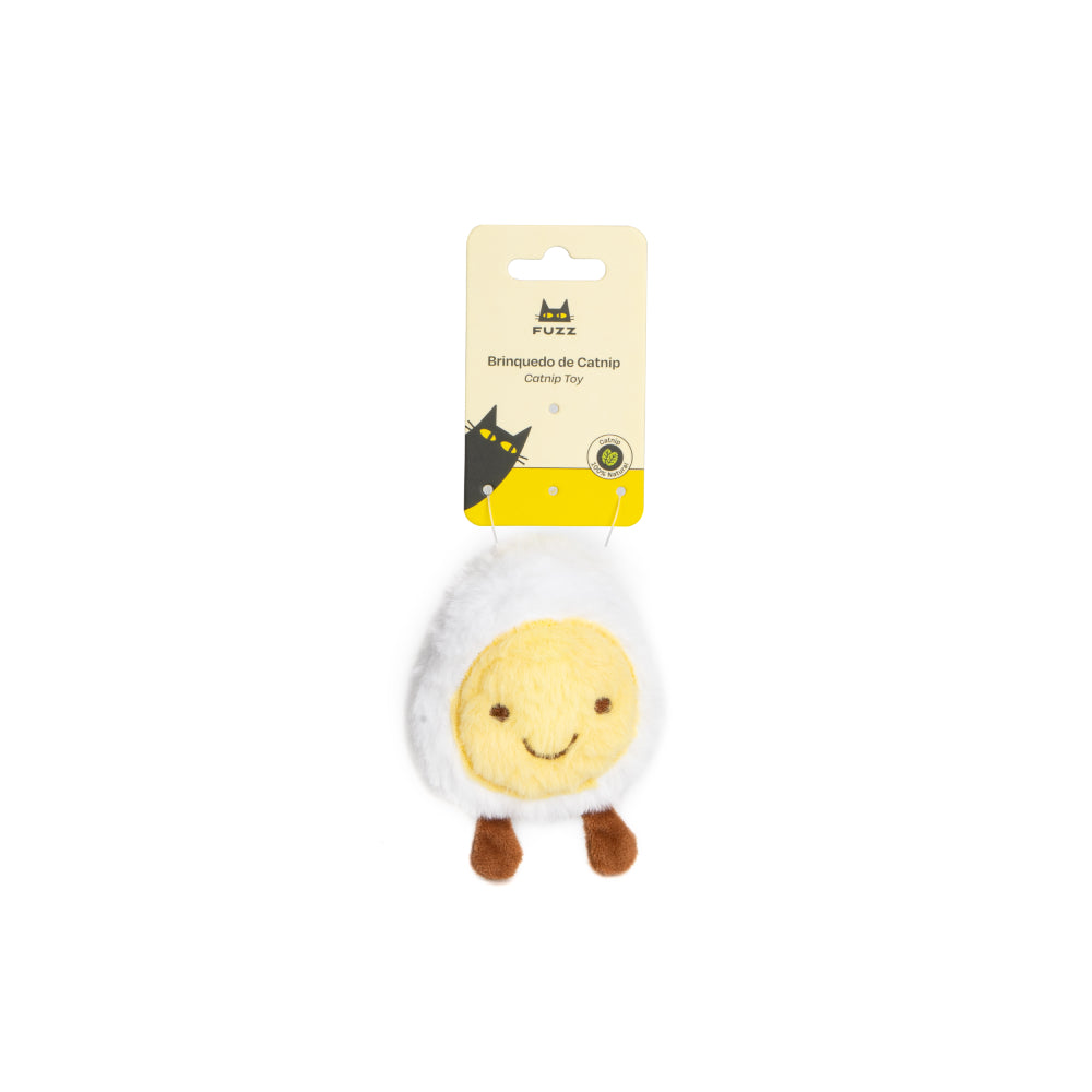 Fuzz Cat Toy Happy Egg