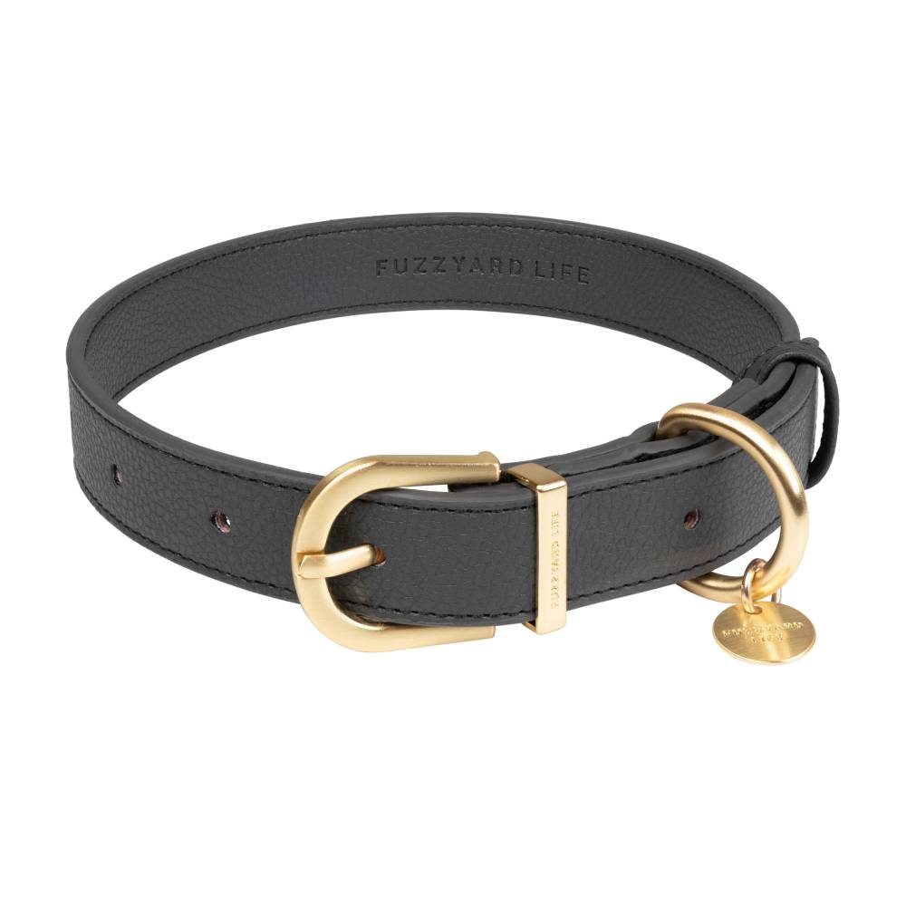 FuzzYard Dog Collar Life Atelier Slate Grey L 39-57cm