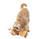 FuzzYard Domineck The Reindeer Christmas dog plush toy shown in use