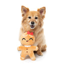 FuzzYard Doughlila L Christmas dog plush toy shown in use
