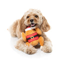 FuzzYard Fairisle Turkey S Christmas dog plush toy shown in use