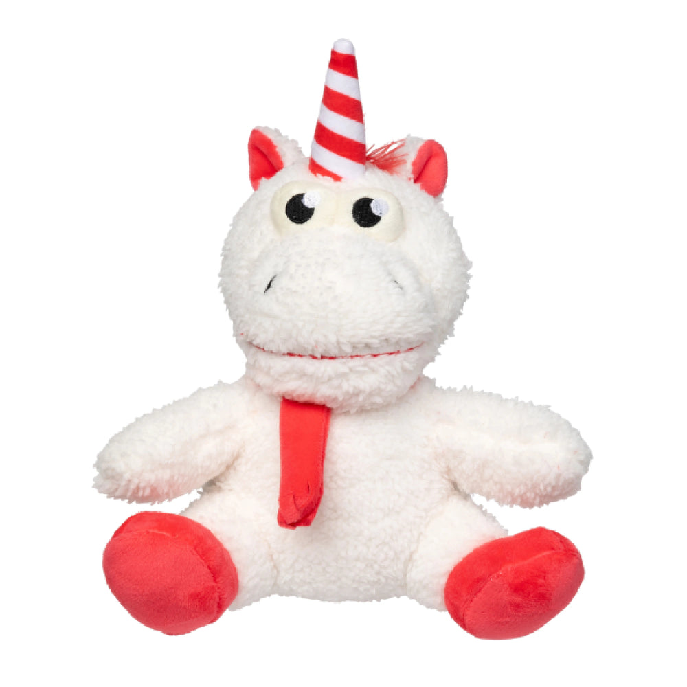 FuzzYard Peppermint Electra Christmas dog plush toy front view