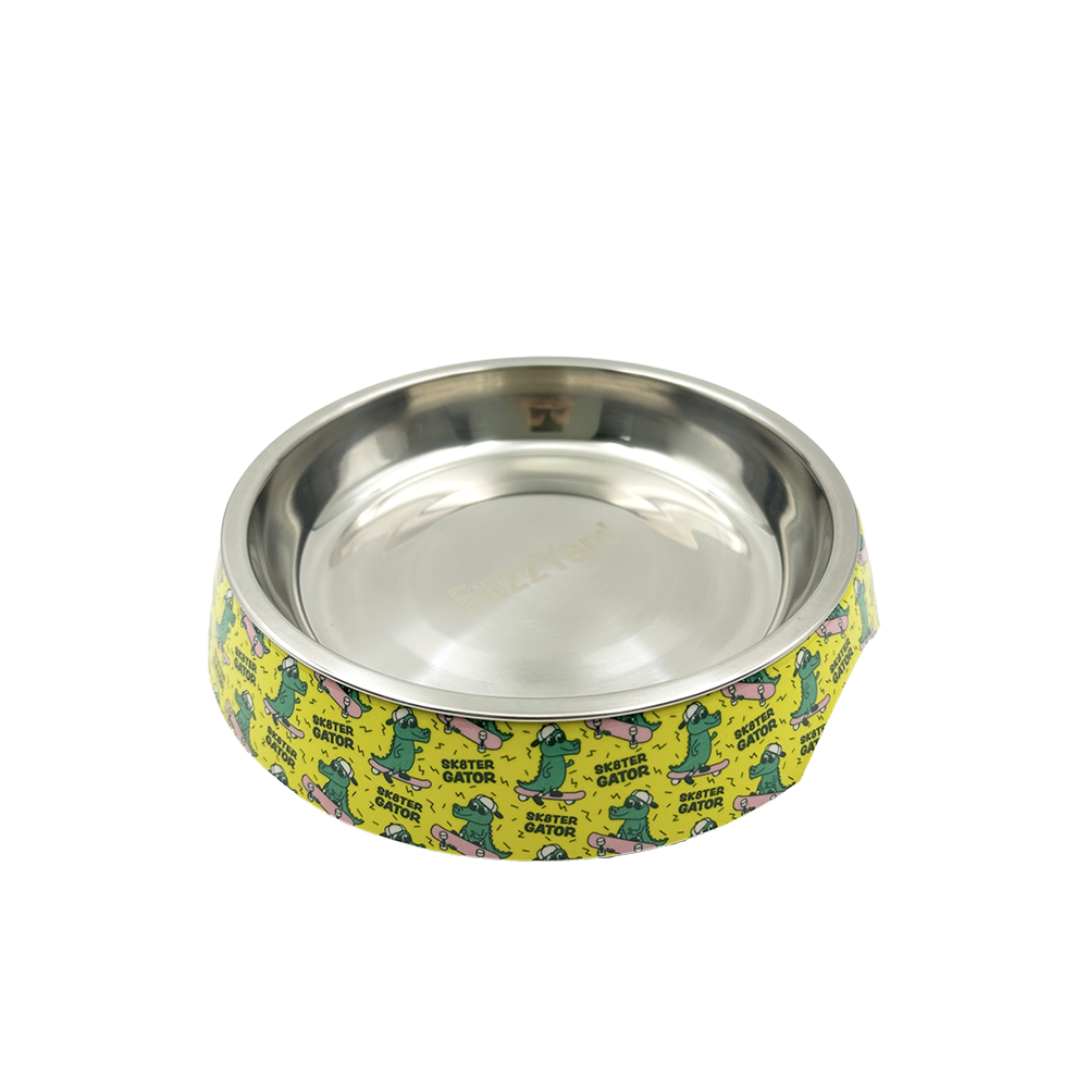 Fuzzyard Cat Bowl - Sk8ter Gator