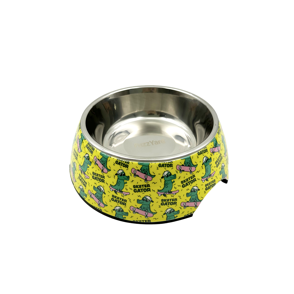 Fuzzyard Dog Bowl Sk8ter Gator M