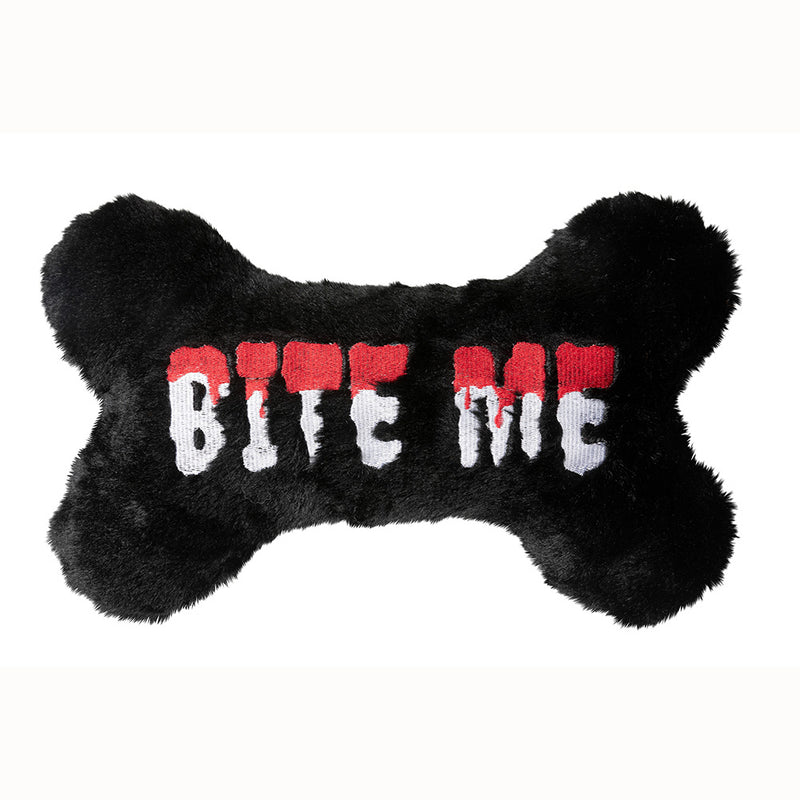 Fuzzyard Dog Plush Toy Halloween - Bite Me Bone S