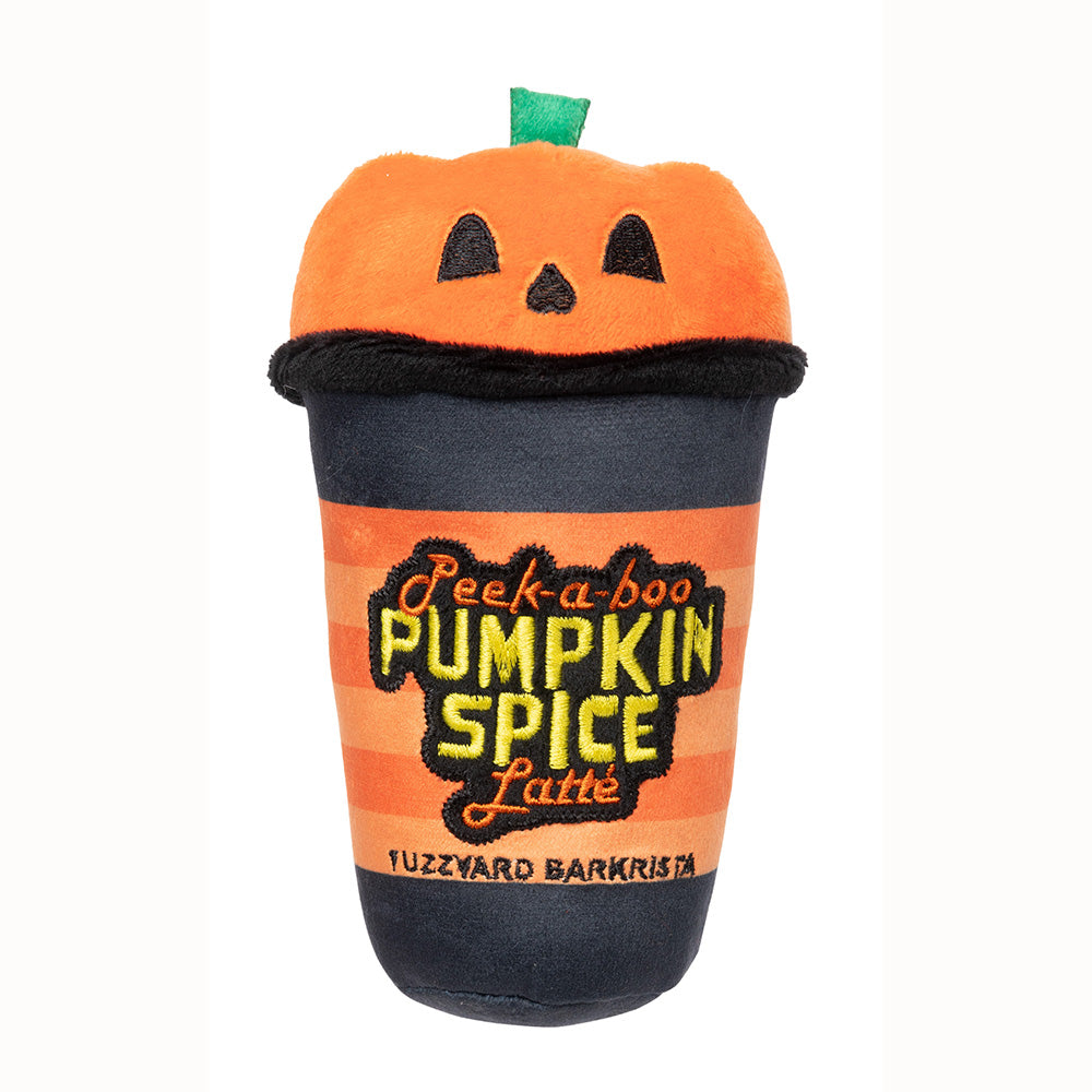 Fuzzyard Dog Plush Toy Halloween - Peek-A-Boo Pumpkin Spice Latte