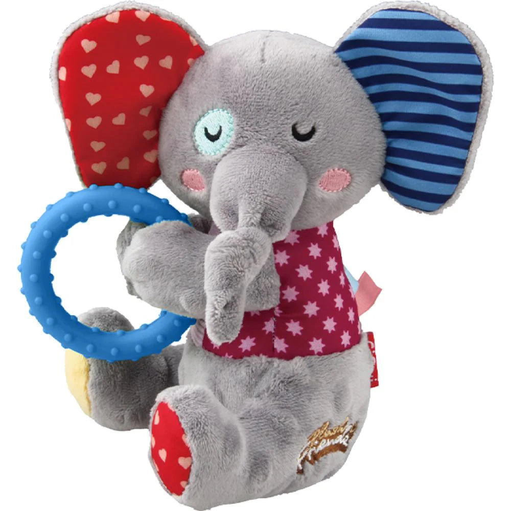 GiGwi Dog Toy Plush Friendz TPR Ring Elephant