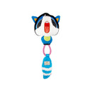 GiGwi Dog Toy Tug Hercules Blue Raccoon with Rope