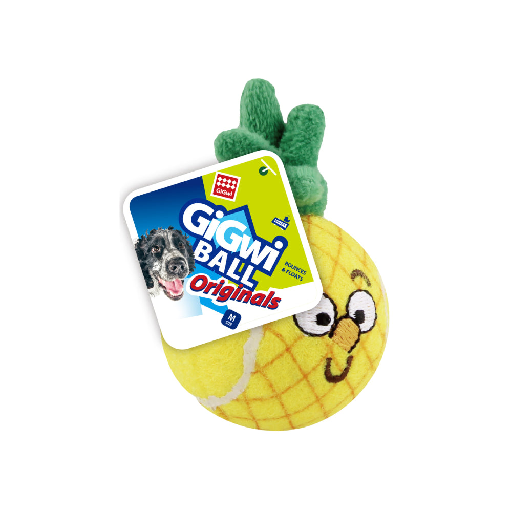GiGwi Doy Toy Tennis Ball Originals Pineapple M