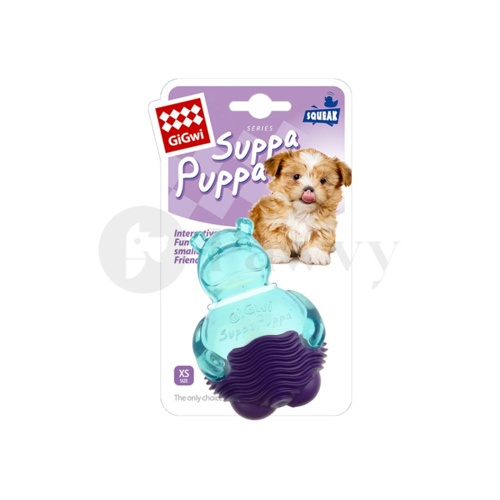 GiGwi Teething Dog Toy Suppa Puppa Hippo Blue/Purple