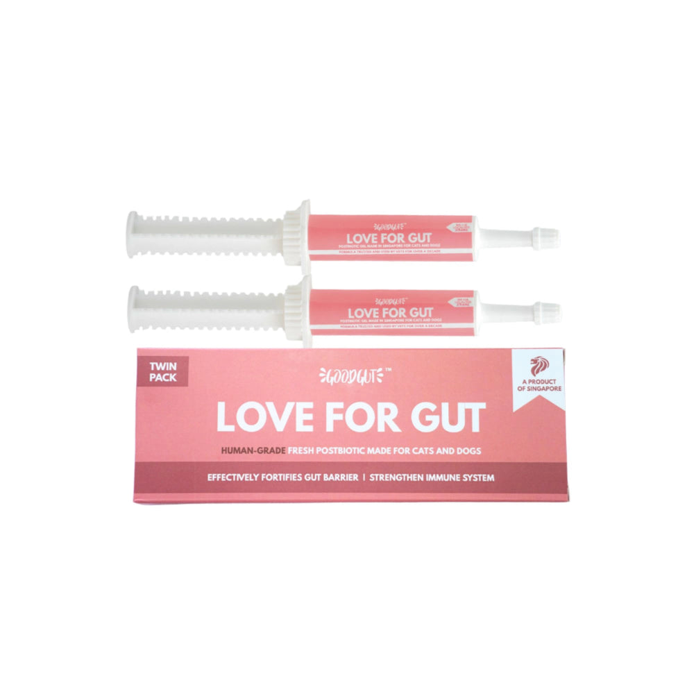 Good Gut Cats & Dogs Love For Gut Postbiotic Gel Duo Pack 15ml x 2 front of pack