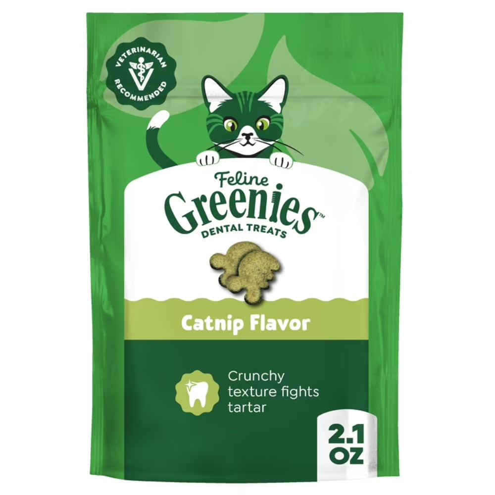 Greenies Cat Dental Treats - Catnip Flavor 2.1oz