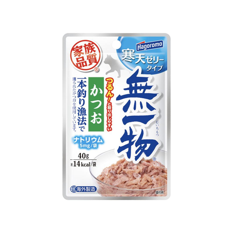 Hagoromo Cat Pouch Muichimotsu Pole & Line Katsuo with Agar 40g