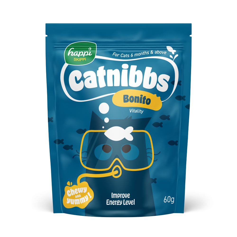 Happi Skippi Cat Treats Catnibbs Bonito Vitality 60g