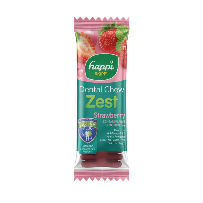 Happi Skippi Dental Chew Zest Strawberry 25g