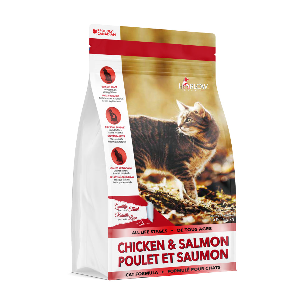 Harlow Blend Chicken & Salmon with Rice Dry Cat Food 10lb