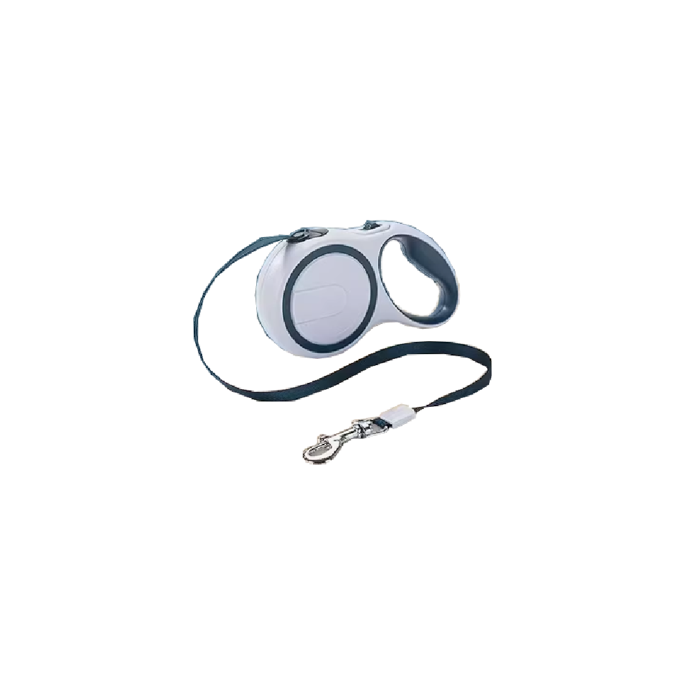 HipiDog Pet Retractable Leash 5m x 1cm - Blue White