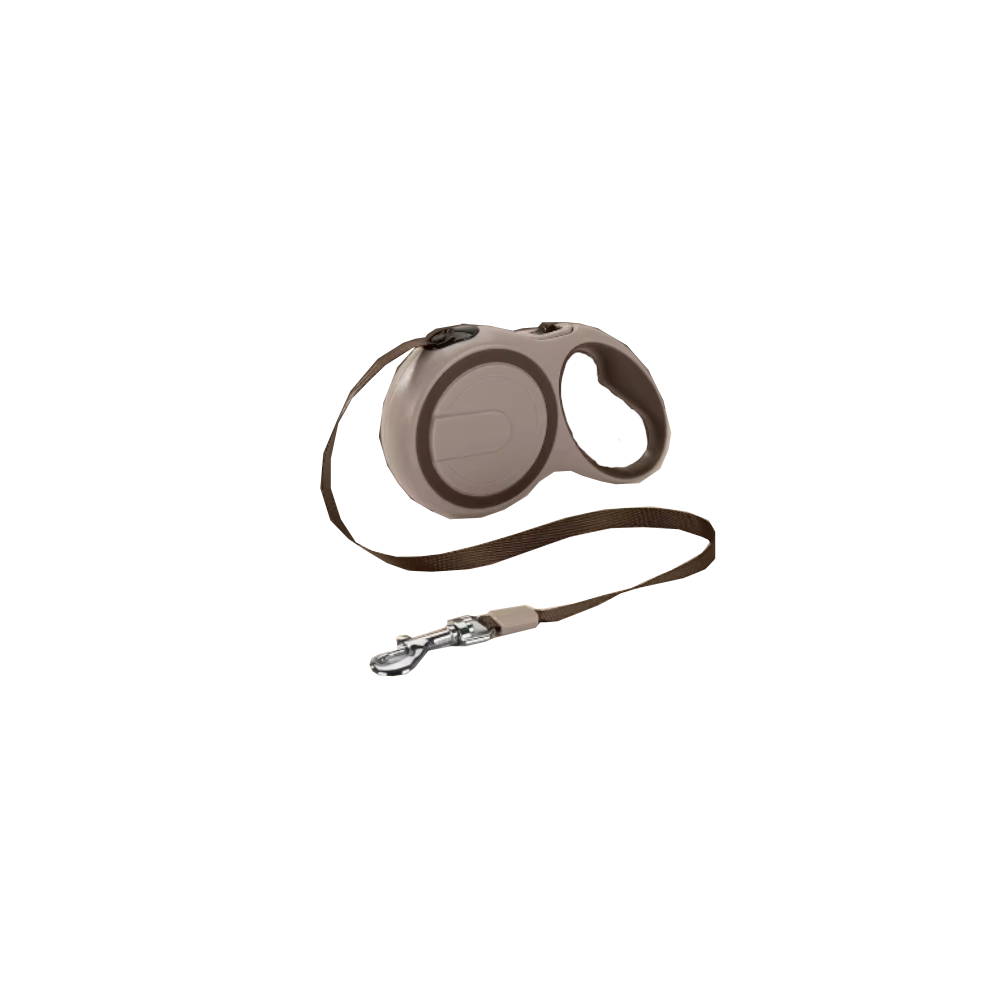 HipiDog Pet Retractable Leash 5m x 1cm - Khaki