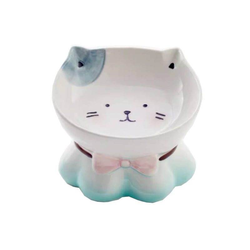 Hocc Fortune Cat Ceramic Raised Bowl L15.5cm x H14cm