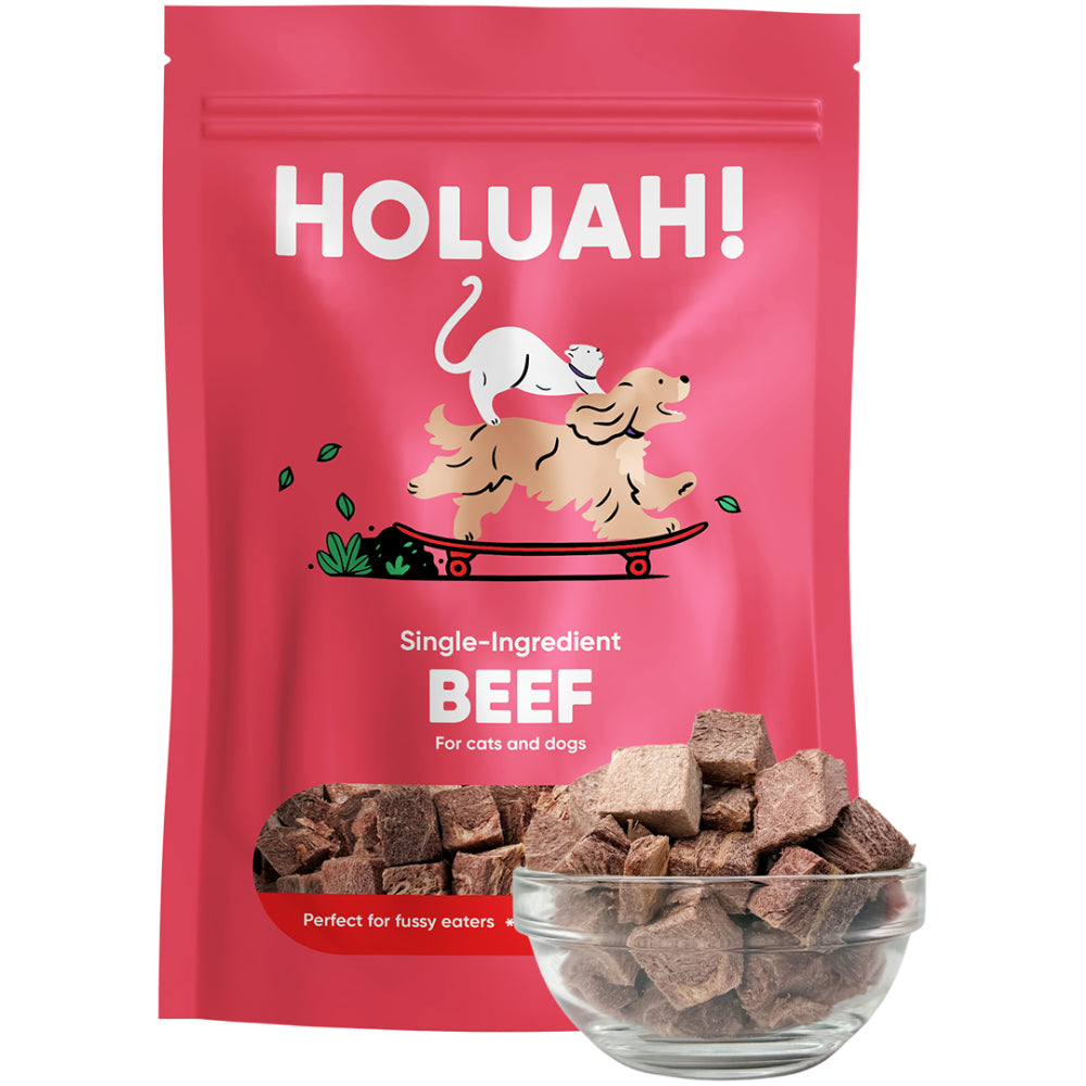 Holuah! Cats & Dogs Freeze Dried Beef Treats 70g