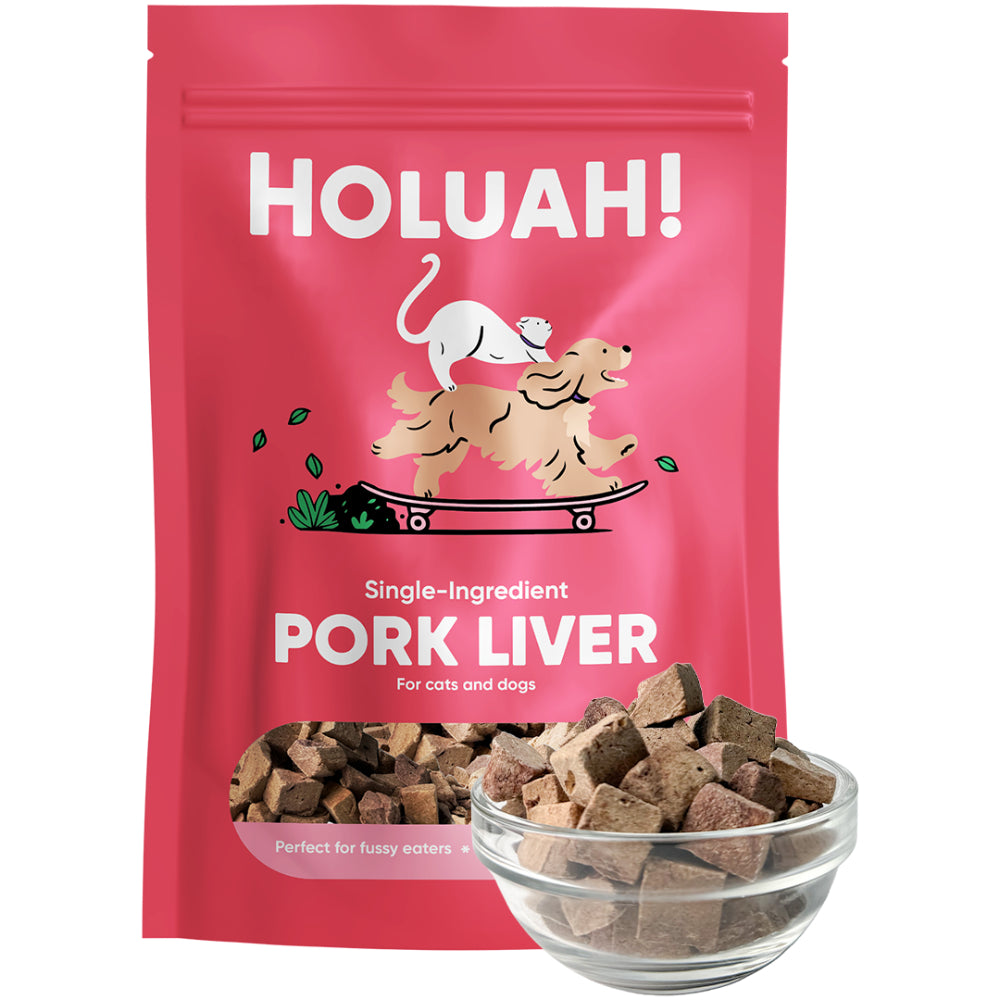 Holuah! Cats & Dogs Freeze Dried Pork Liver Treats 70g