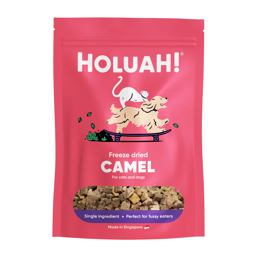 Holuah! Cat & Dog Treat Freeze Dried Camel 50g