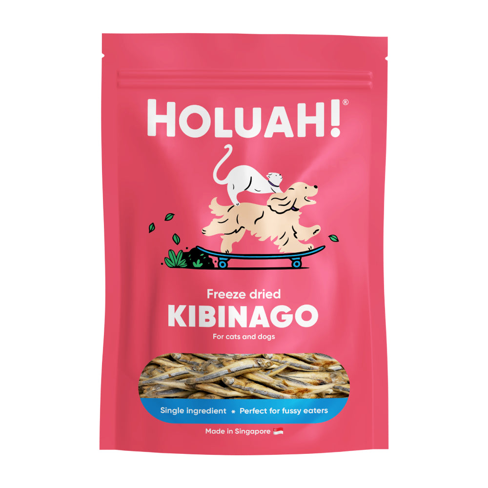 Holuah! Cat & Dog Treat Freeze Dried Kibinago 50g