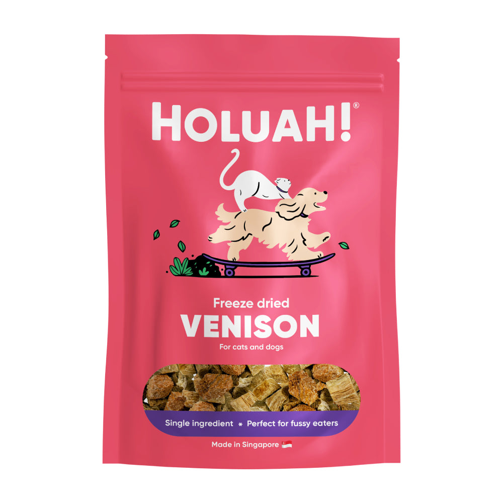 Holuah! Cat & Dog Treat Freeze Dried Venison 50g