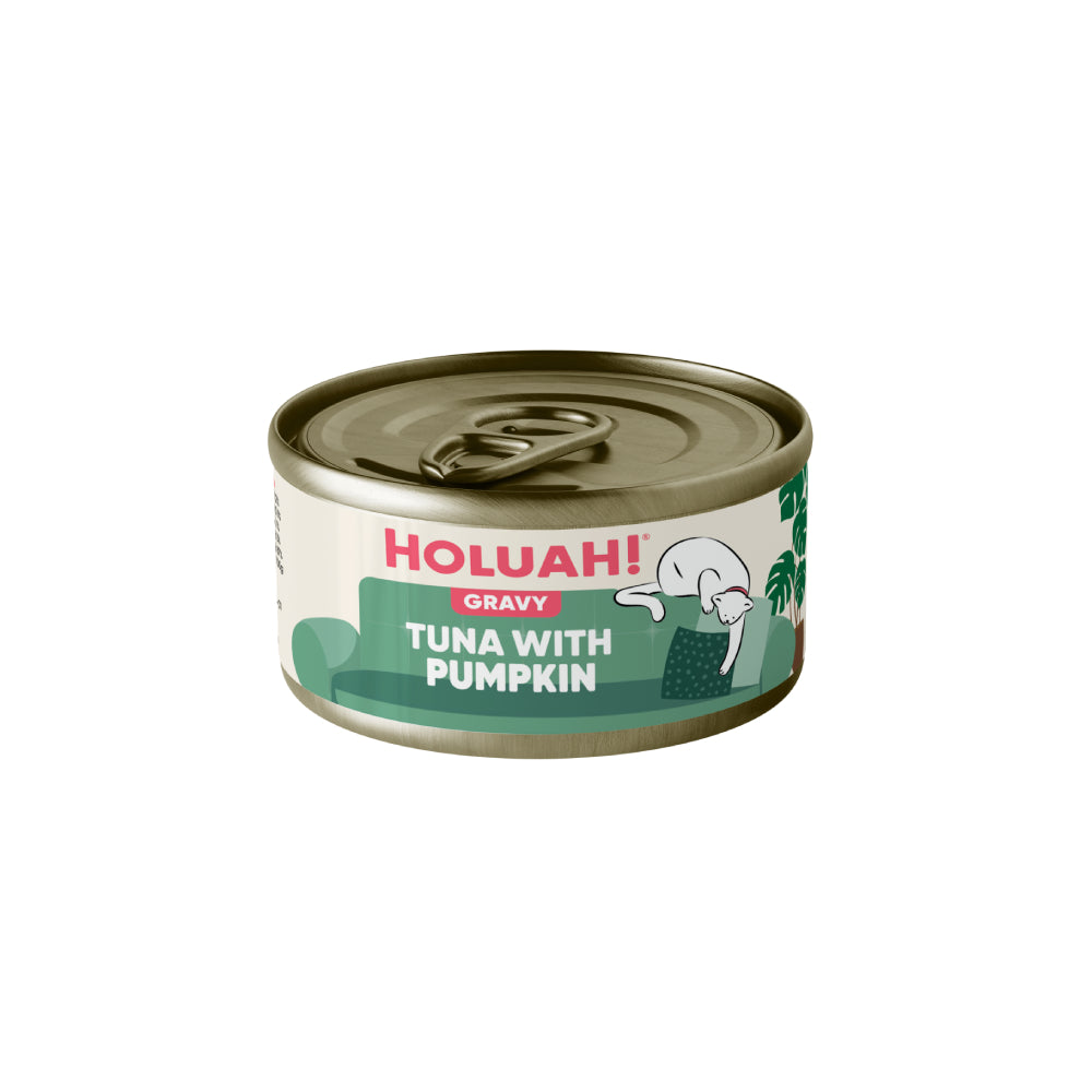 Holuah! Gravy Tuna with Pumpkin Canned Cat Food 80g