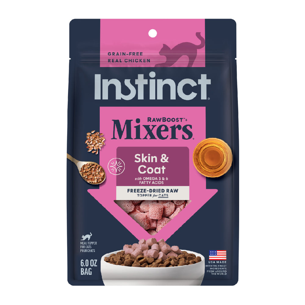 Instinct Cat Raw Boost Mixers Freeze-Dried Skin & Coat 5.5oz