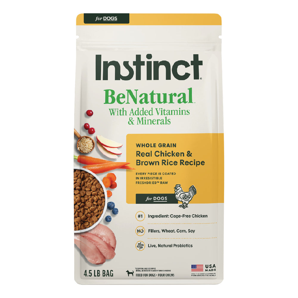 Instinct Dog Be Natural Real Chicken & Brown Rice Recipe 4.5lb