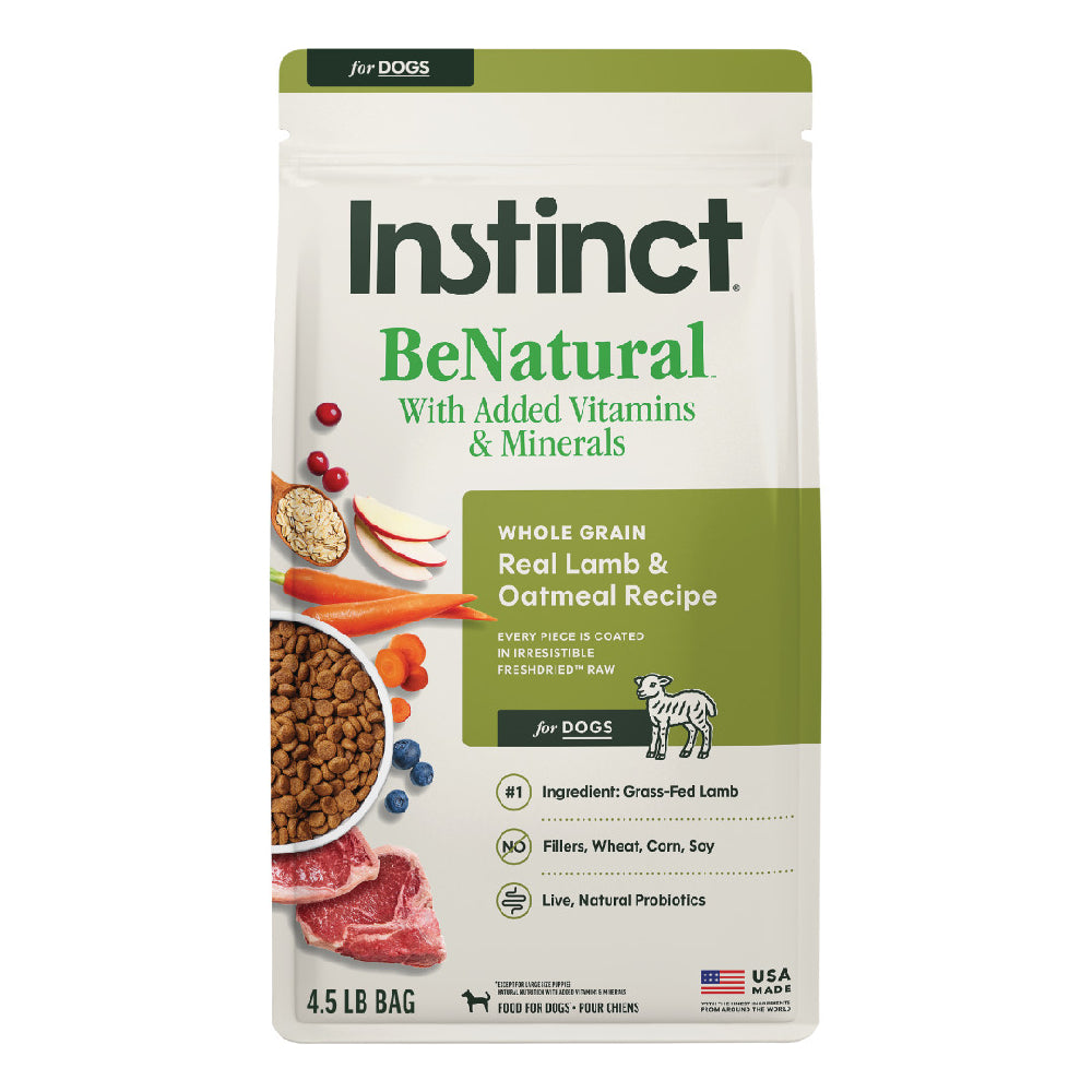 Instinct Dog Be Natural Real Lamb & Oatmeal Recipe 4.5lb