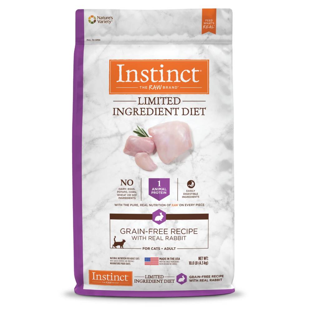 Instinct The Raw Brand Cat Limited Ingredient Diet Grain-Free Recipe with Real Rabbit 10lb