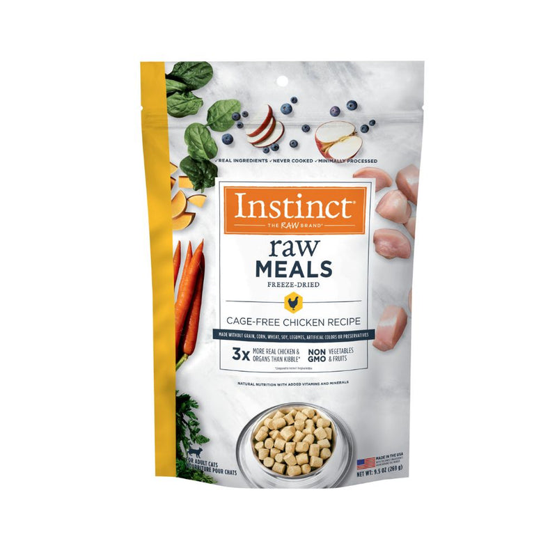 Instinct The Raw Brand Cat Raw Meals Freeze-Dried Cage-Free Chicken Recipe 9.5oz