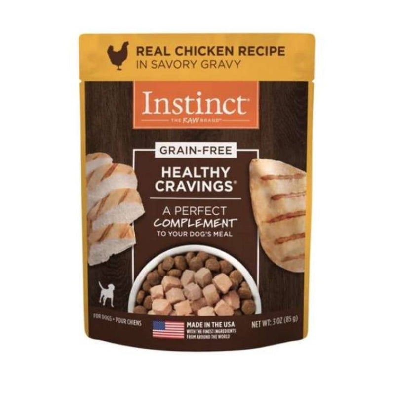 Instinct The Raw Brand Dog Pouch Healthy Cravings Grain-Free Real Chicken 3oz