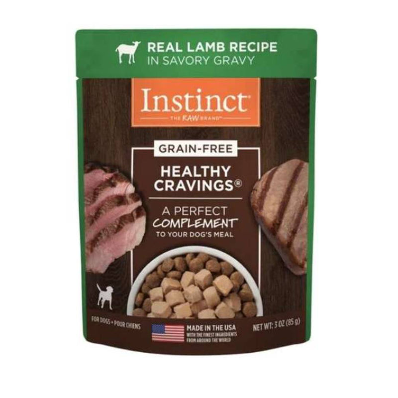 Instinct The Raw Brand Dog Pouch Healthy Cravings Grain-Free Real Lamb 3oz