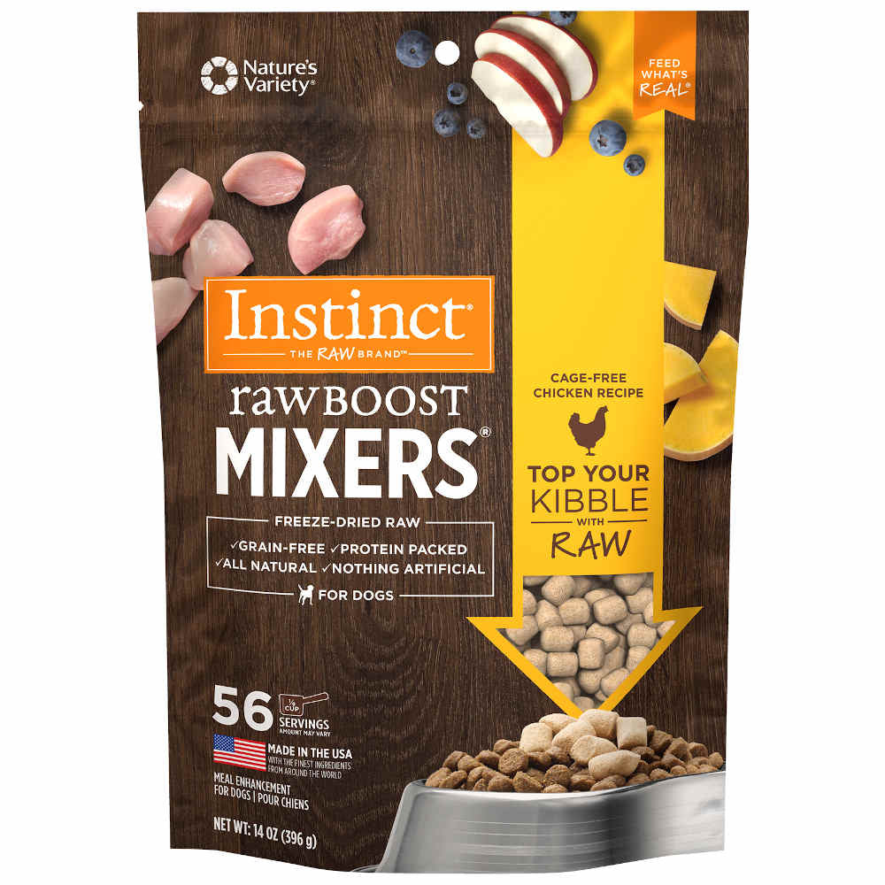 Instinct The Raw Brand Dog Raw Boost Mixers Freeze-Dried Grain-Free Chicken Recipe 14oz