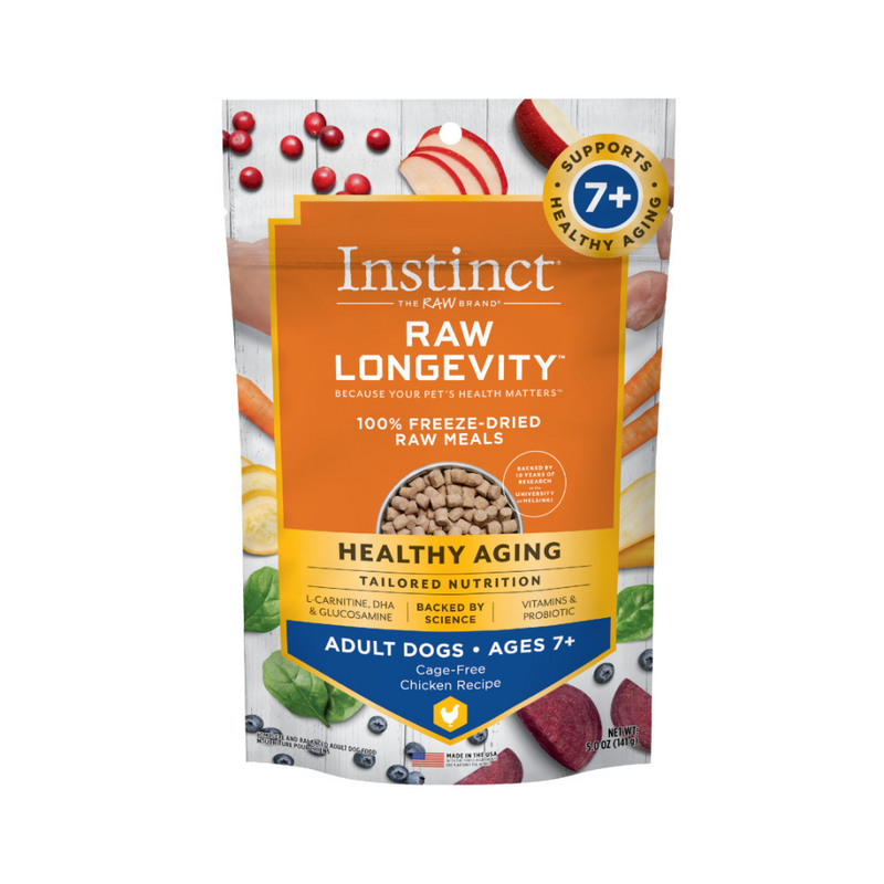 Instinct The Raw Brand Dog Raw Longevity 100 Freeze Dried Raw Meals C