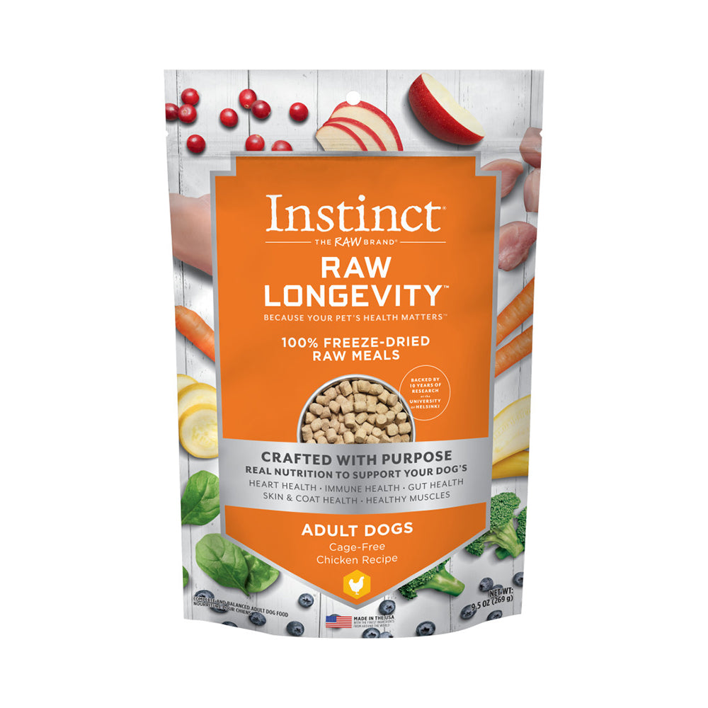 Instinct The Raw Brand Dog Raw Longevity 100 Freeze Dried Raw Meals C